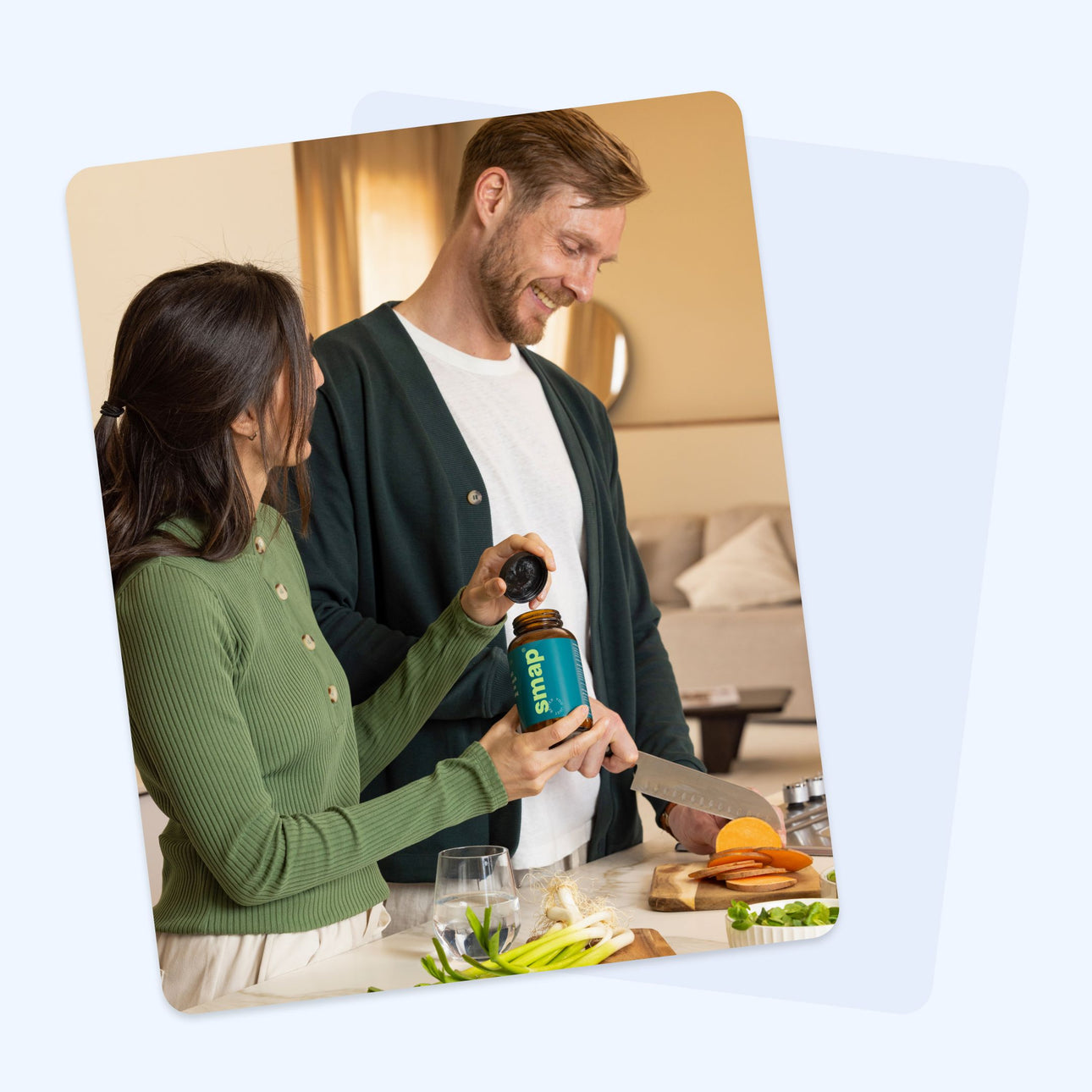 Berechne Deine ideale Einnahmemenge 🤩Wir stellen sicher, dass Dir durch unsere Berechnung genau die richtige, tägliche Einnahmemenge von smap® empfohlen wird und auf Deinen individuellen Bedarf abgestimmt ist.