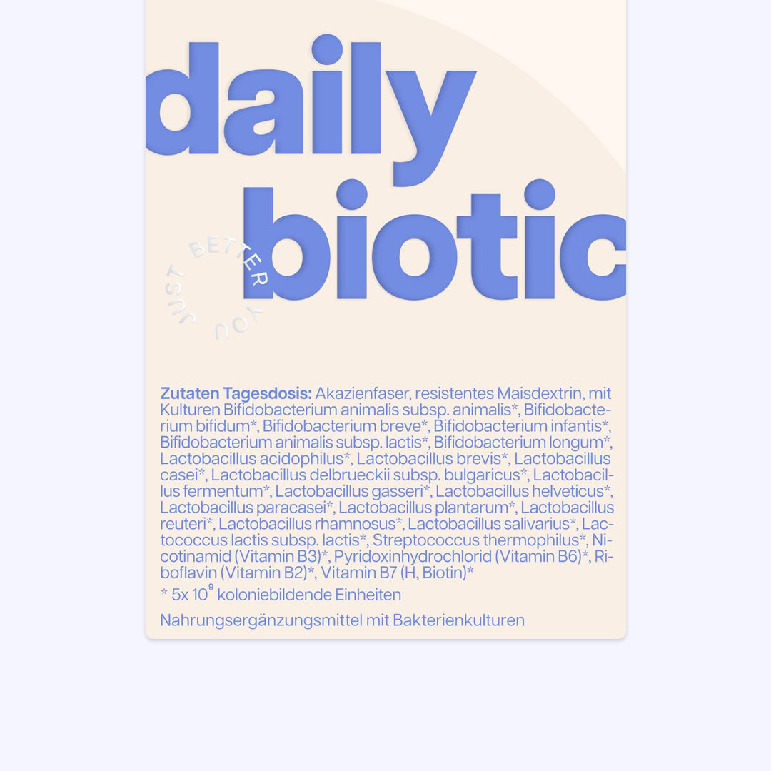 daily biotic - Die tägliche Wohlfühlroutine für deinen Darm