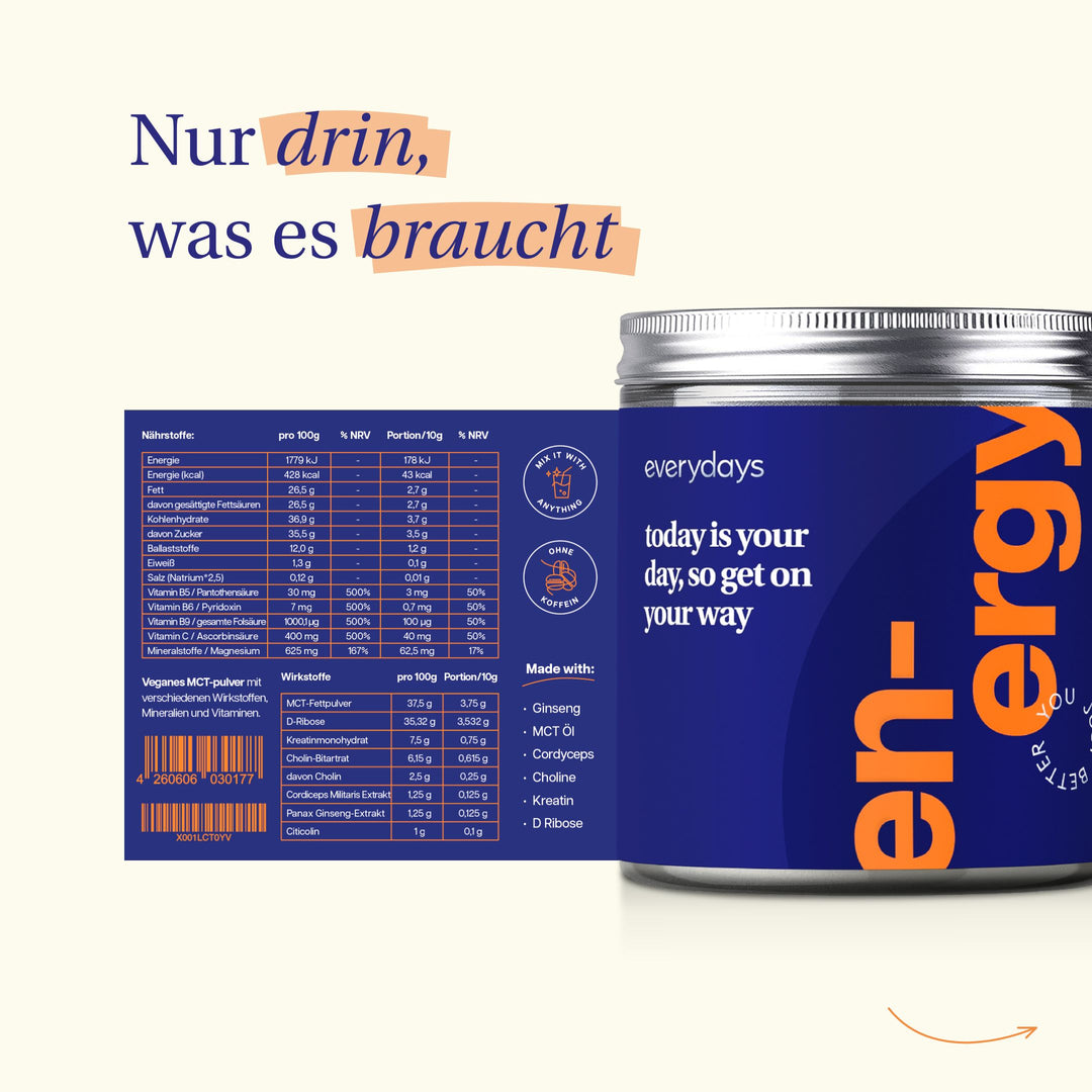 energy - natural energy boost & focus powder